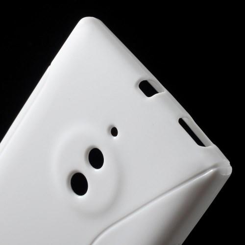 Силиконовый чехол для Nokia Lumia 830 белый S-shape