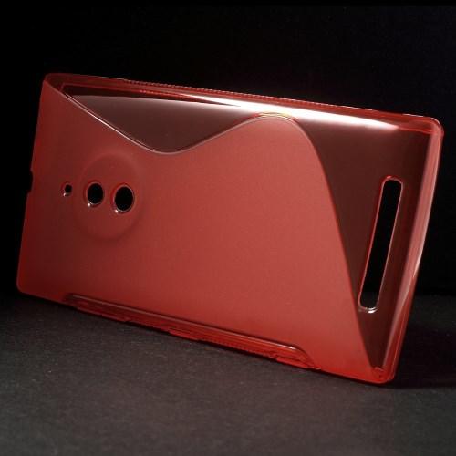 Силиконовый чехол для Nokia Lumia 830 красный S-shape