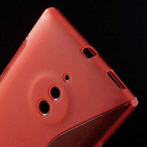 Силиконовый чехол для Nokia Lumia 830 красный S-shape