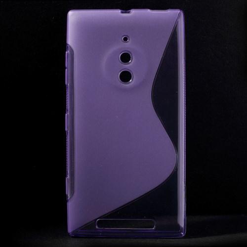 Силиконовый чехол для Nokia Lumia 830 фиолетовый S-shape