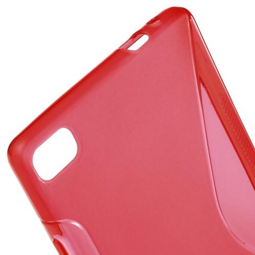 Силиконовый чехол для Huawei P8 красный