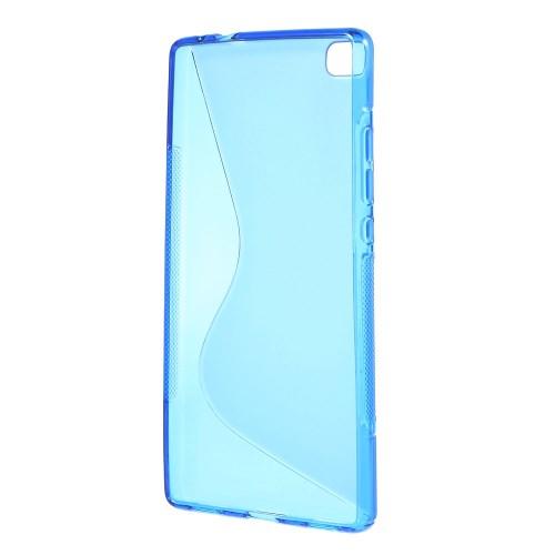 Силиконовый чехол для Huawei P8 синий