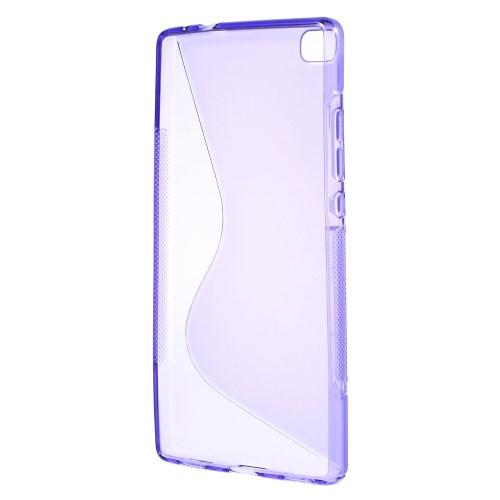Силиконовый чехол для Huawei P8 фиолетовый