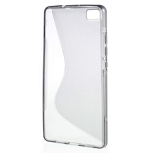 Силиконовый чехол для Huawei P8 lite серый