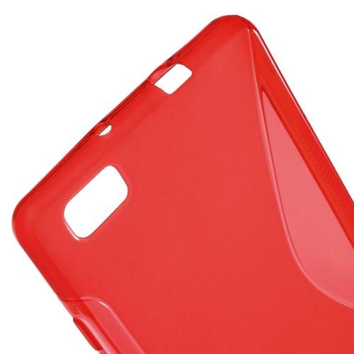 Силиконовый чехол для Huawei P8 lite красный