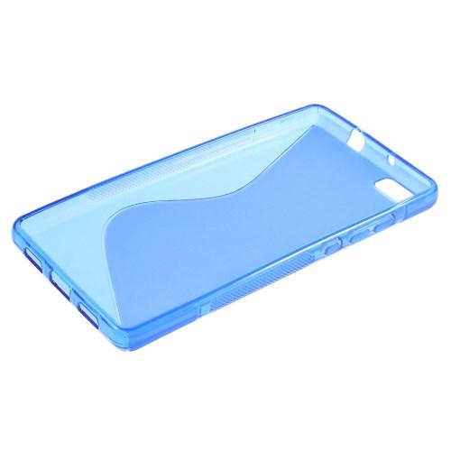 Силиконовый чехол для Huawei P8 lite синий