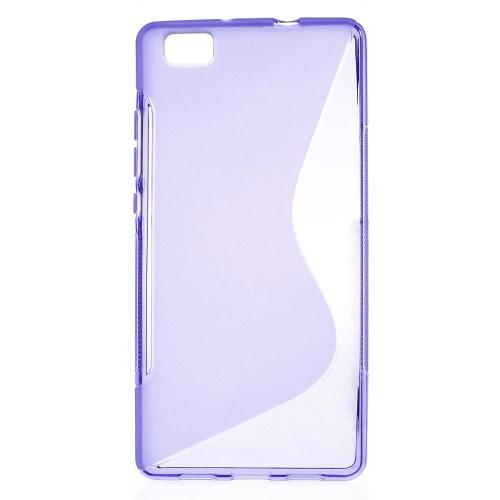 Силиконовый чехол для Huawei P8 lite фиолетовый