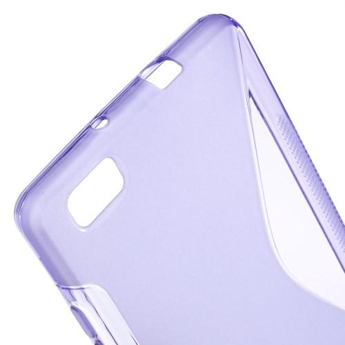 Силиконовый чехол для Huawei P8 lite фиолетовый