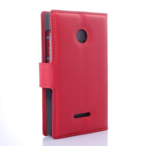 Чехол книжка для Microsoft Lumia 532 красный