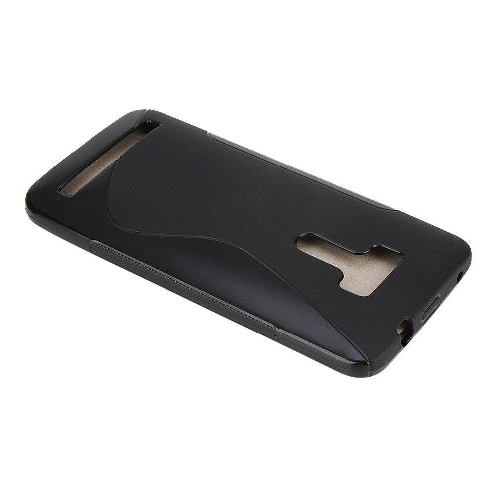Силиконовый чехол для ASUS ZenFone Selfie ZD551KL черный S-образный
