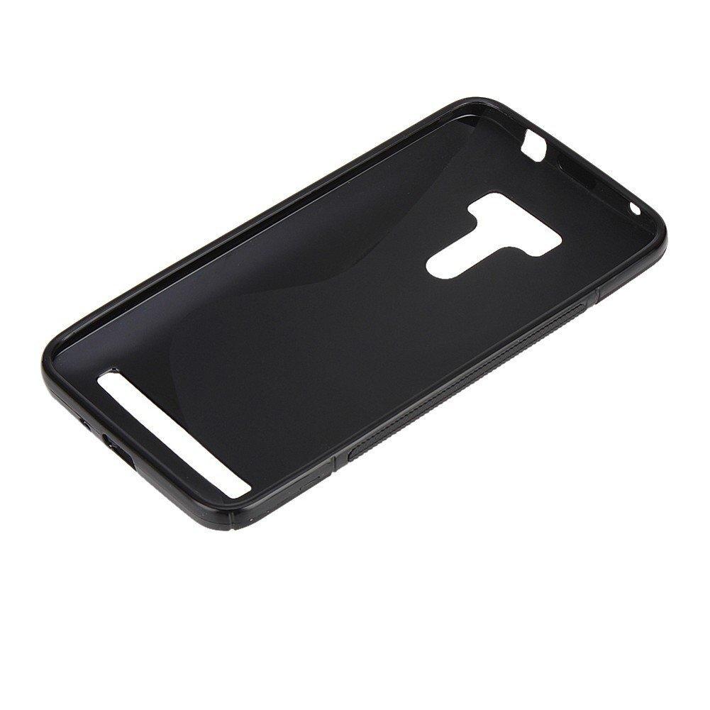 Силиконовый чехол для ASUS ZenFone Selfie ZD551KL черный S-образный