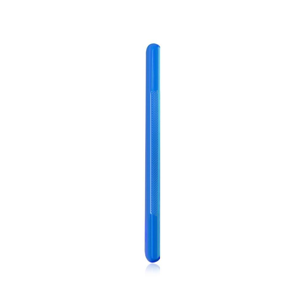 Силиконовый чехол для LG G4 синий S-образный