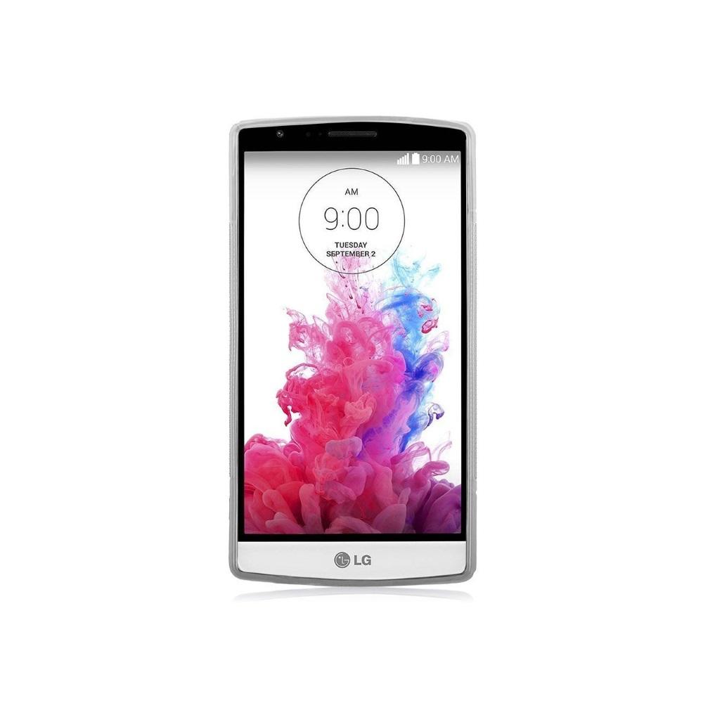 Силиконовый чехол для LG G4 серый S-образный