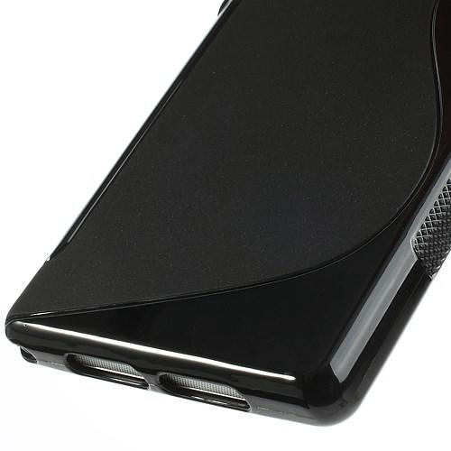 Силиконовый чехол для Sony Xperia Z1 черный S-Shape