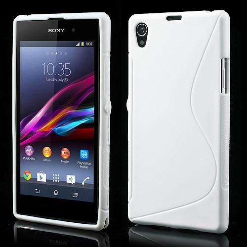 Силиконовый чехол для Sony Xperia Z1 белый S-Shape