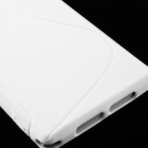 Силиконовый чехол для Sony Xperia Z1 белый S-Shape