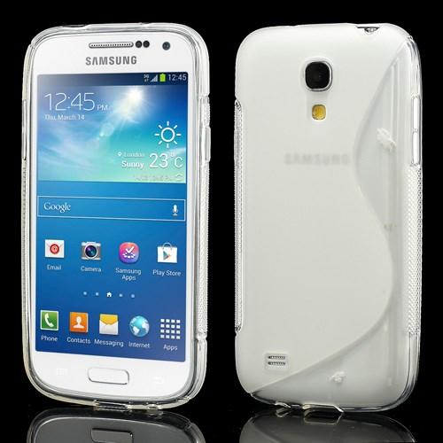 Силиконовый чехол для Samsung Galaxy S4 mini прозрачный S-образный