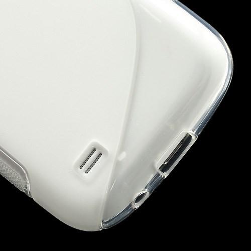 Силиконовый чехол для Samsung Galaxy S4 mini прозрачный S-образный