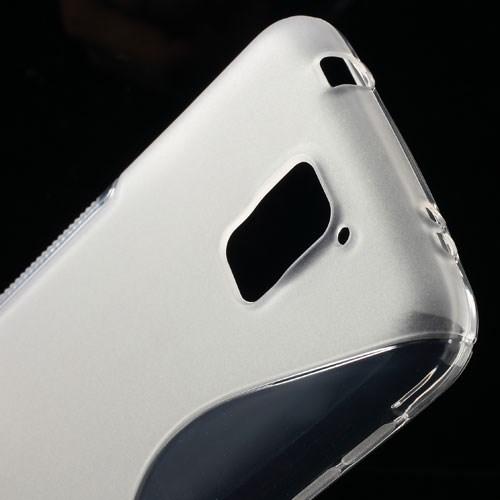 Силиконовый чехол для Samsung Galaxy S5 S-образный прозрачный