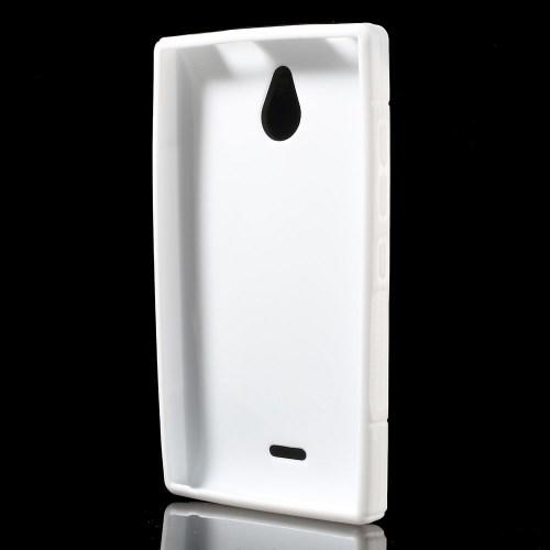 Силиконовый чехол для Nokia X2 Dual Sim белый S-Shape