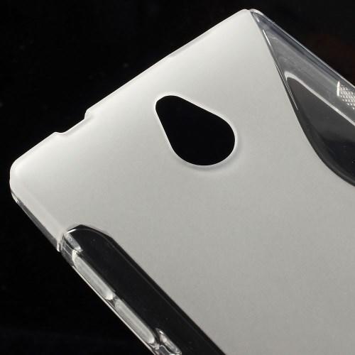 Силиконовый чехол для Nokia X2 Dual Sim прозрачный S-Shape