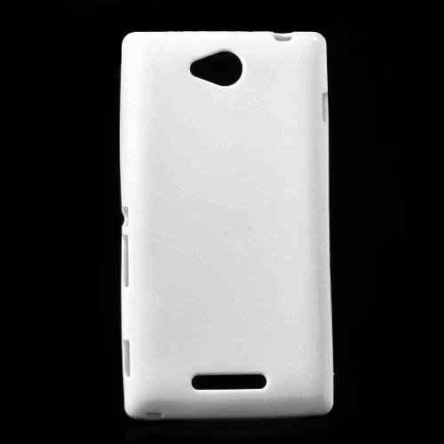Силиконовый чехол для Sony Xperia C белый