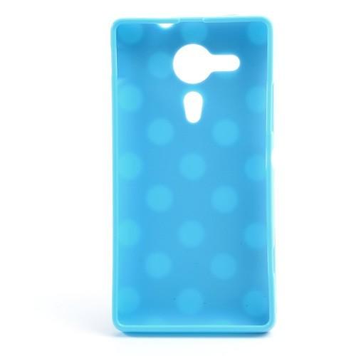 Силиконовый чехол для Sony Xperia SP голубой Bubble