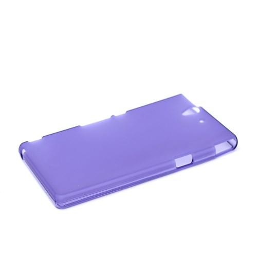 Силиконовый чехол для Sony Xperia Z фиолетовый