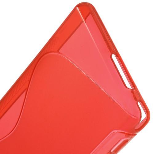 Силиконовый чехол для Sony Xperia M2 красный S-Shape