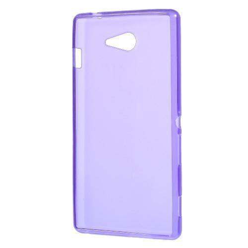 Силиконовый чехол для Sony Xperia M2 фиолетовый