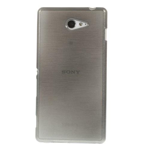 Силиконовый чехол для Sony Xperia M2 черный Shine