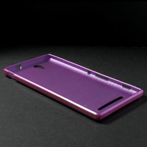 Силиконовый чехол для Sony Xperia С3 фиолетовый Shine