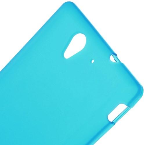 Силиконовый чехол для Sony Xperia C3 голубой