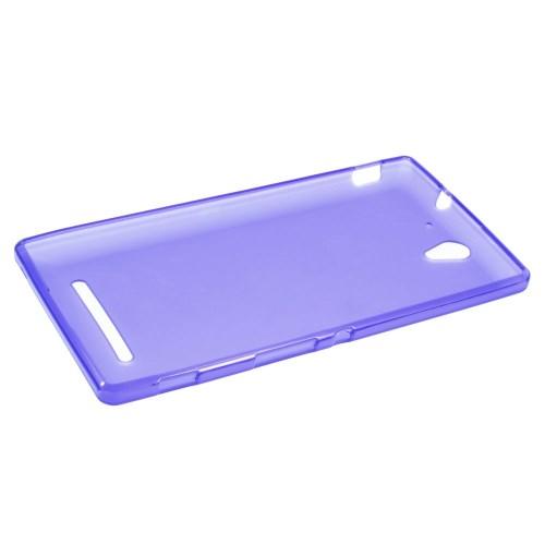 Силиконовый чехол для Sony Xperia C3 фиолетовый