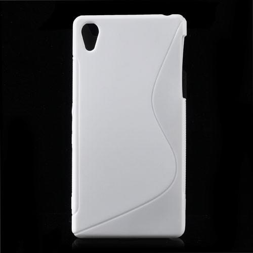 Силиконовый чехол для Sony Xperia Z2 белый S-shape