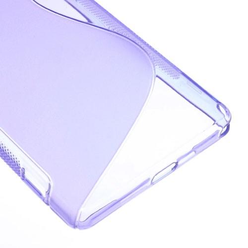 Силиконовый чехол для Sony Xperia Z2 фиолетовый S-shape