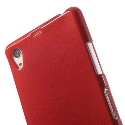 Силиконовый чехол для Sony Xperia Z2 красный Shine