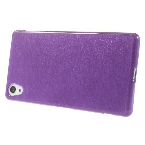 Силиконовый чехол для Sony Xperia Z1 фиолетовый Shine