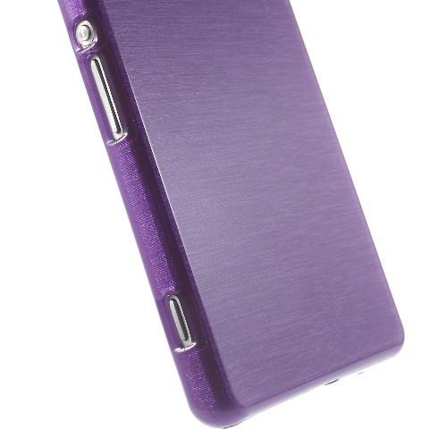 Силиконовый чехол для Sony Xperia Z1 фиолетовый Shine