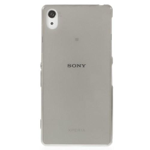 Ультратонкий силиконовый чехол для Sony Xperia Z2 серый