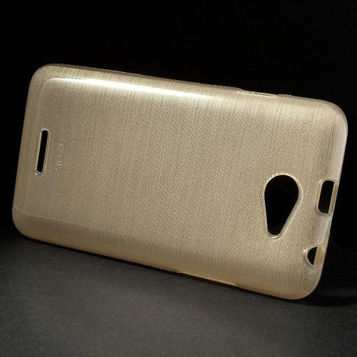 Силиконовый чехол для HTC Desire 516 золотой Shine