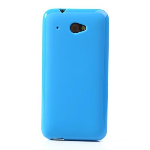 Силиконовый чехол для HTC Desire 601 голубой матовый