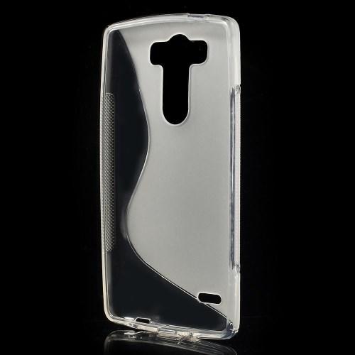 Силиконовый чехол для LG G3 s прозрачный S-Shape