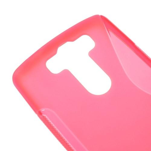 Силиконовый чехол для LG G3 s розовый S-Shape