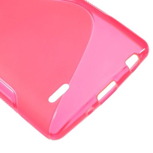 Силиконовый чехол для LG G3 s розовый S-Shape