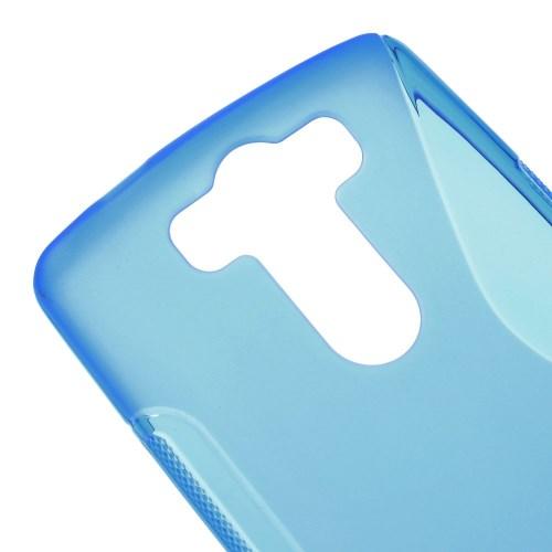 Силиконовый чехол для LG G3 s синий S-Shape