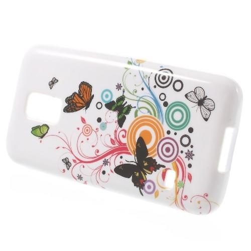 Силиконовый чехол для Samsung Galaxy S5 mini Flying Butterflies