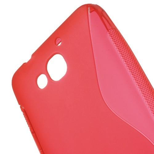 Силиконовый чехол для Huawei Honor 3X красный
