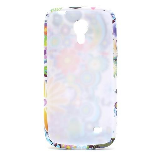 Силиконовый чехол для Samsung Galaxy S4 mini Colorful Flowers