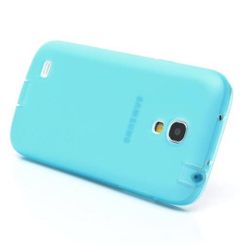 Силиконовый чехол для Samsung Galaxy S4 mini голубой